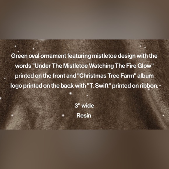 NEW Taylor Swift Christmas Tree Farm Ornament - Picture 5 of 6